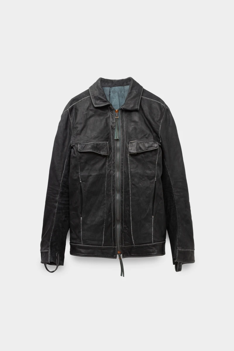 Куртка Boris Bidjan Saberi tejana 1.4 black 9007232011 - купить в