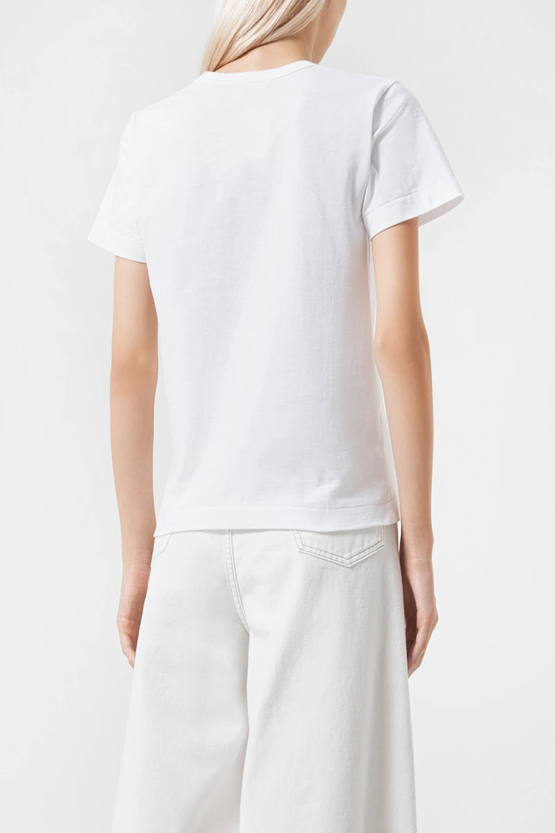 Футболка Comme des Garçons PLAY ladies tshirt white 9012212003