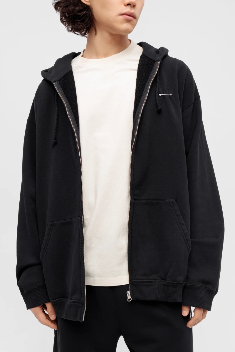 Худи MM6 Maison Margiela sweat jacket black 9050241043 - купить в