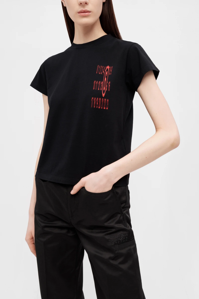 Футболка MM6 Maison Margiela t-shirt s62gd0185 s23588 black
