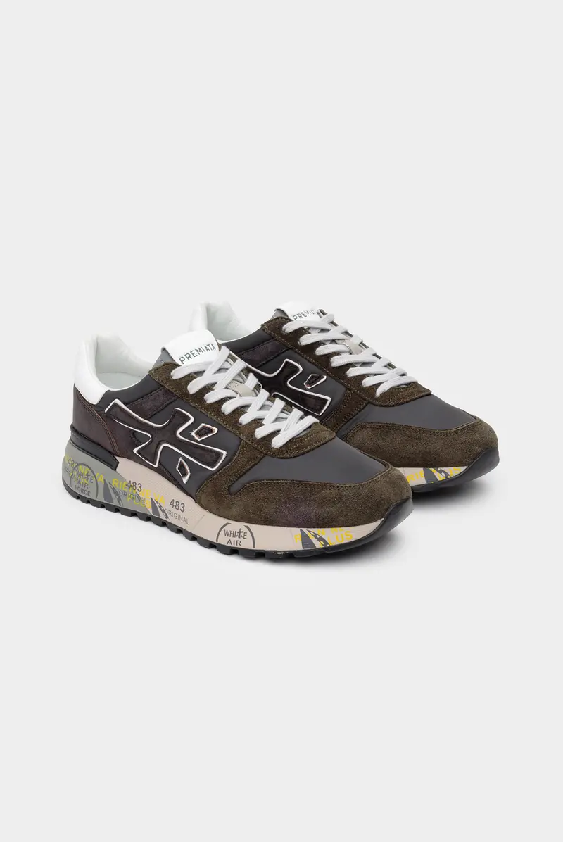 Кроссовки Premiata mick var 6417 military green 9070242029