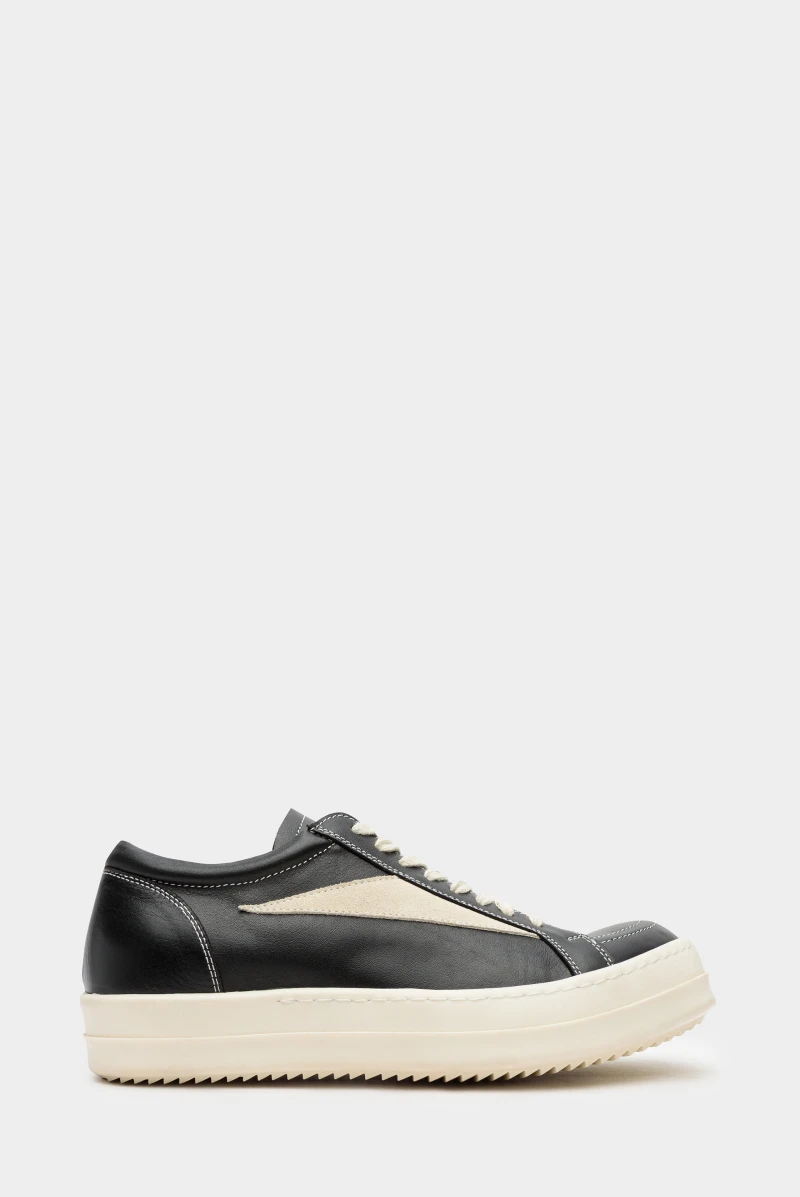 Кеды Rick Owens vintage sneaks lpolvs black/pearl/milk 9073222104
