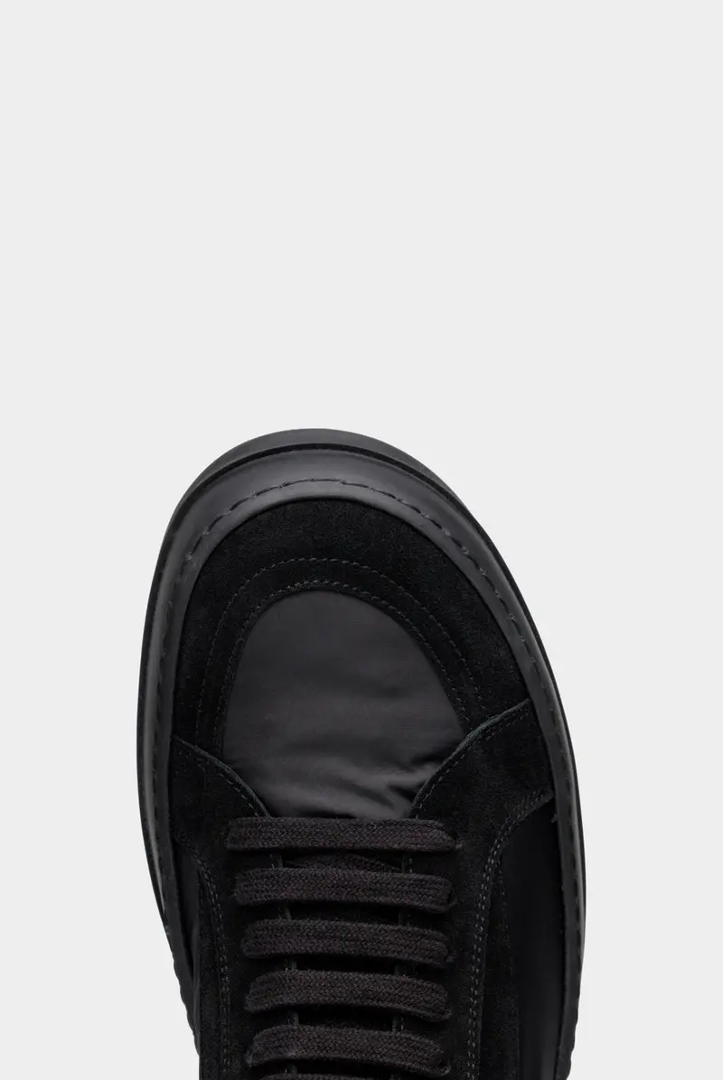 Кеды Rick Owens vintage sneaks black/black/black 9073261034
