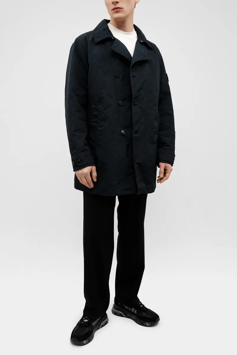 Тренч Stone Island giaccone navy blue 9083242063 - купить в Москве