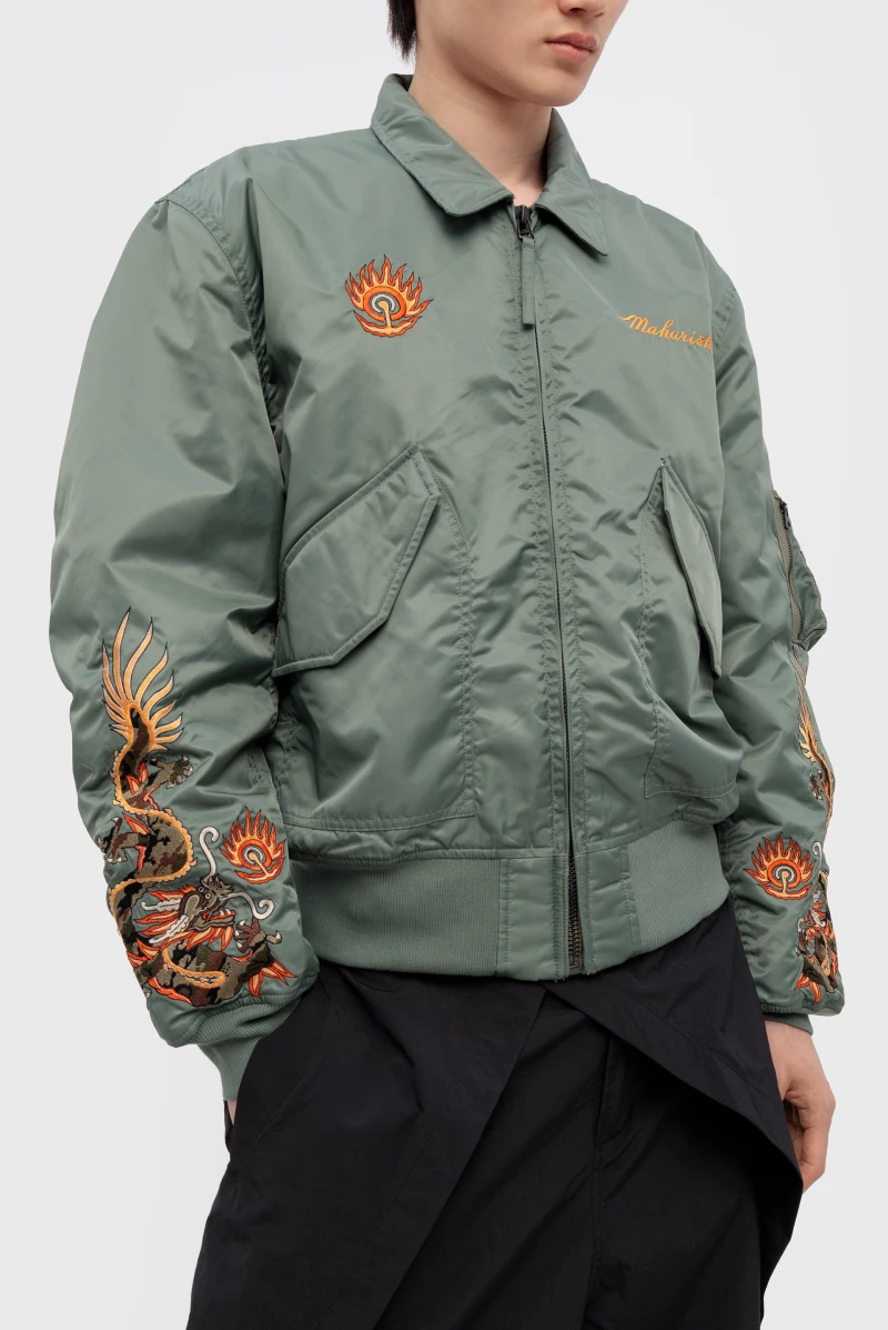 Бомбер Maharishi 5059 dragon cwu-45 flight jacket sage 9109241030