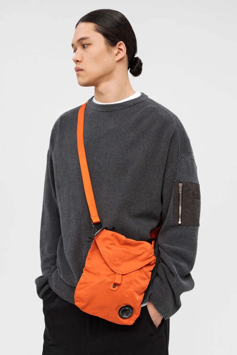 Сумка C.P. Company nylon b crossbody bag harvest pumpkin - orange