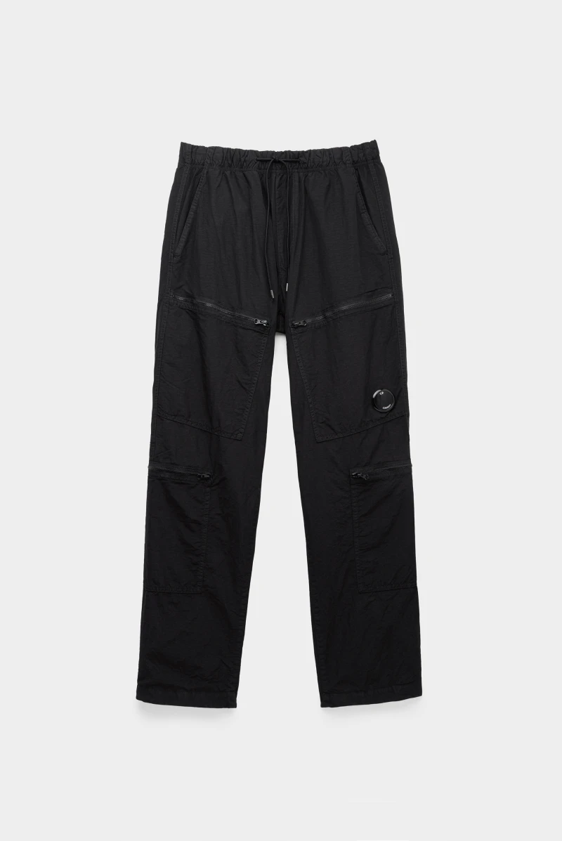 Брюки C.P. Company flatt nylon loose utility pants black