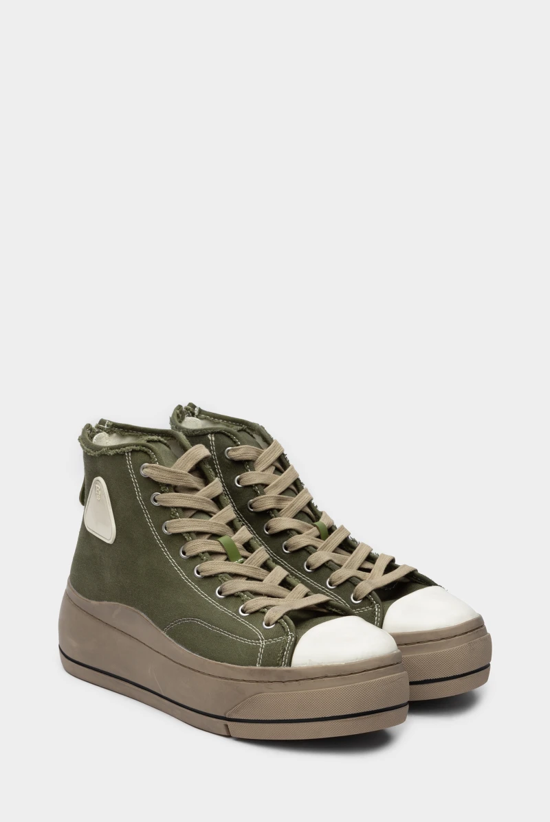 Кеды R13 kurt sneaker olive sateen 9153231004 - купить в Москве за