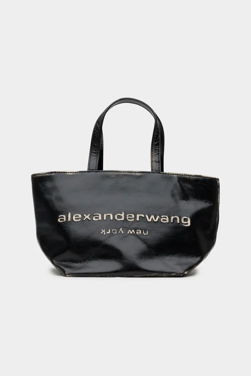 Сумка Alexander Wang punch tote black/ cream 9336242024 - купить в