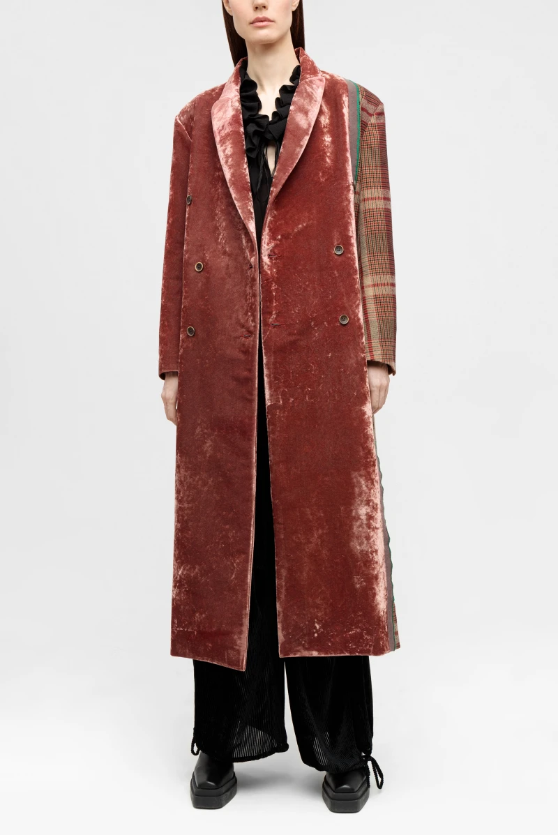 UMA WANG 2023AW CALLIE COAT 新品未使用 イタリア製 Пальто Uma Wang callie coat tan/black/red 9364231090 - купить в
