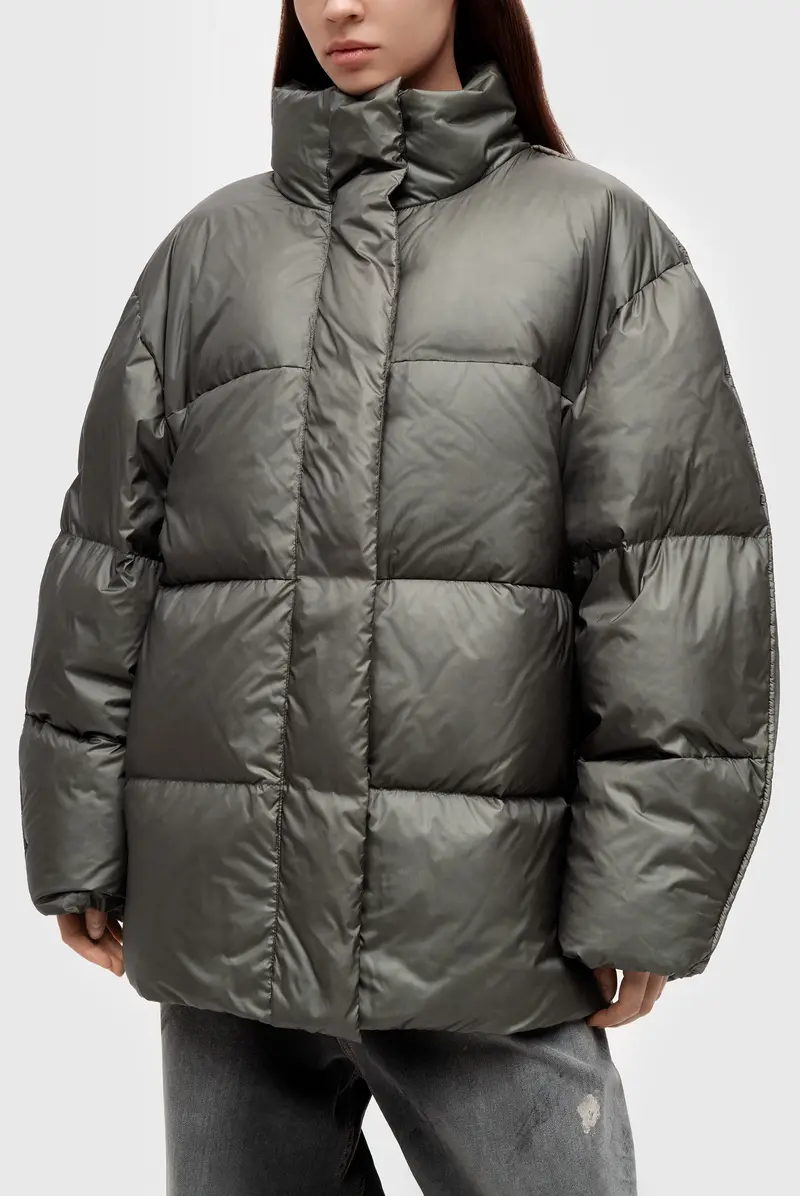 Пуховик Acne Studios down jacket a90637 dark green 9460251075