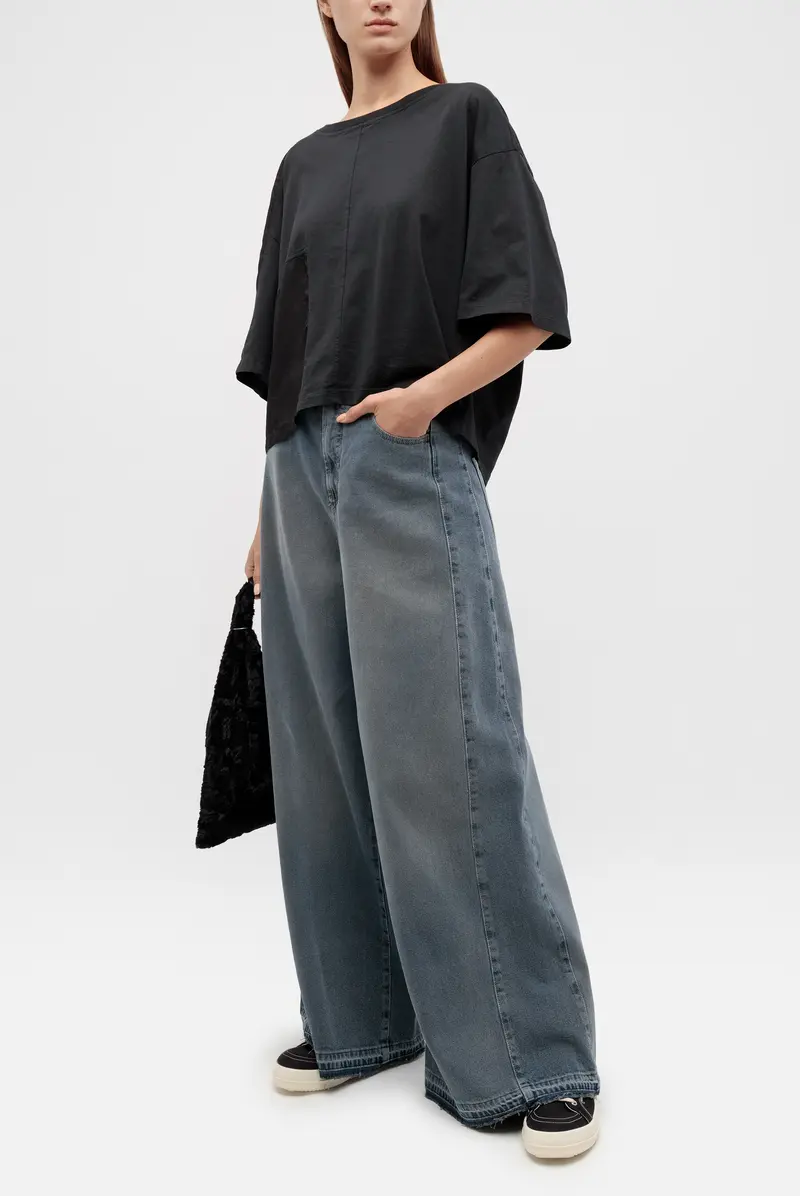 aki⭐ Джинсы Andrea Ya'aqov superwide pants blue jeans 9711242044