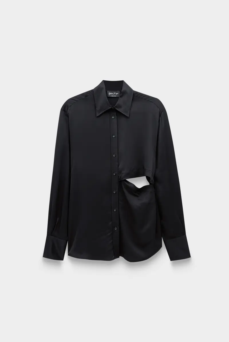 新品 Andrea Ya'aqov Tシャツ 黒M RUNDHOLZ アルチザン Рубашка Andrea Ya'aqov SIDE CUT OUT OVER SHIRT BLACK 9711261029