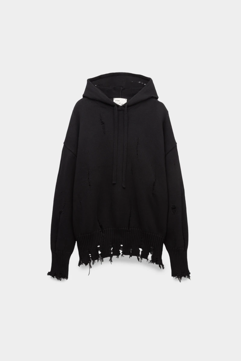 Худи alpe cashmere 05-hod-22-215lf цвет черный оверсайз кулирное с