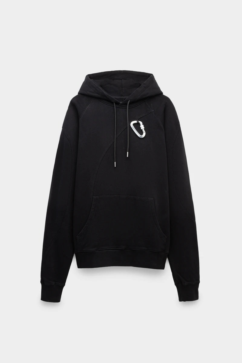 Худи Heliot Emil hoodie with carabiner black 9766231025 - купить в