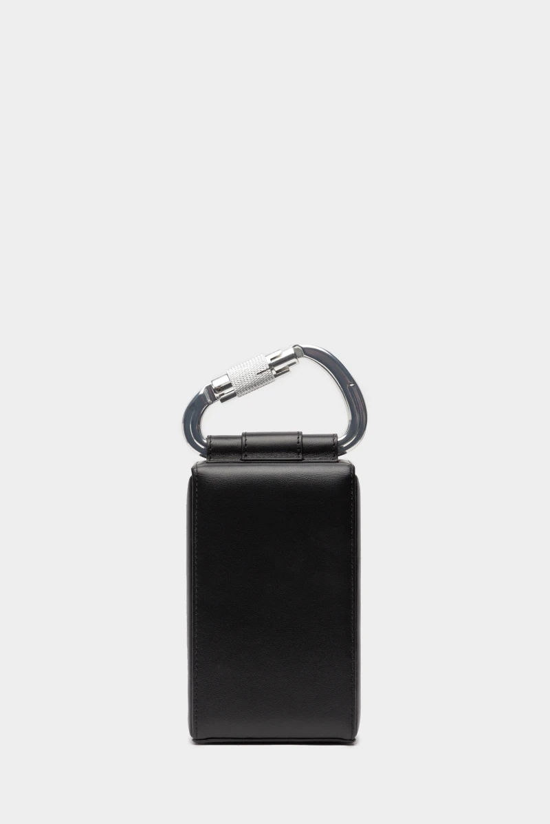 Сумка HELIOT EMIL leather carabiner phone sling black 9766231038
