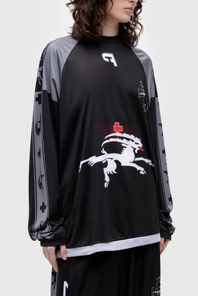 Лонгслив Prototypes inside out football long sleeve grey
