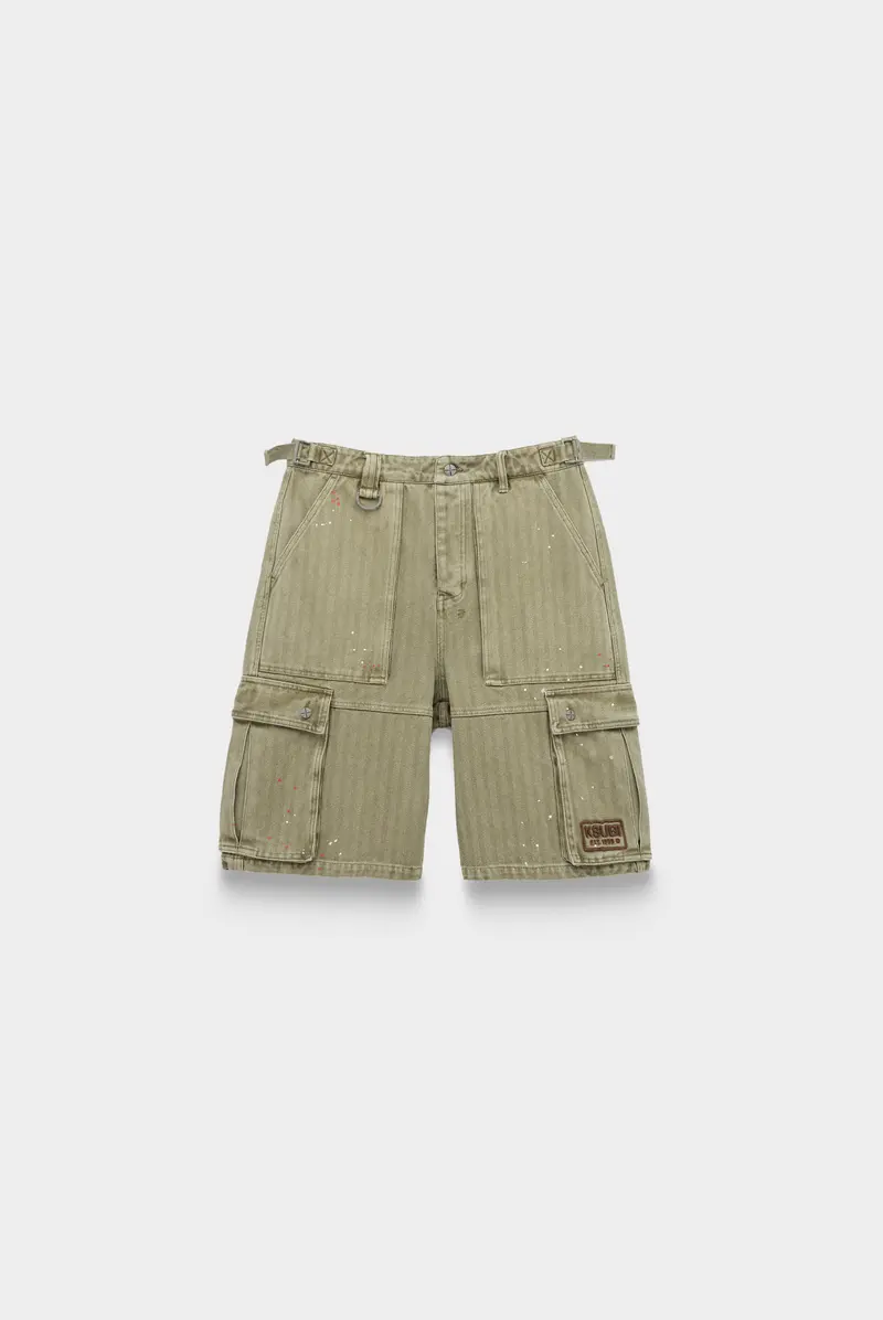 Шорты KSUBI trooper cargo short militant green 9818261042 - купить