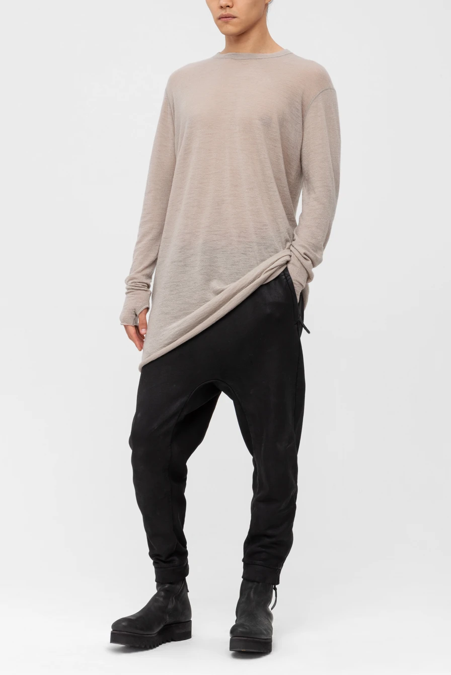 Лонгслив Boris Bidjan Saberi ls1 tight fit gloved long sleeve t