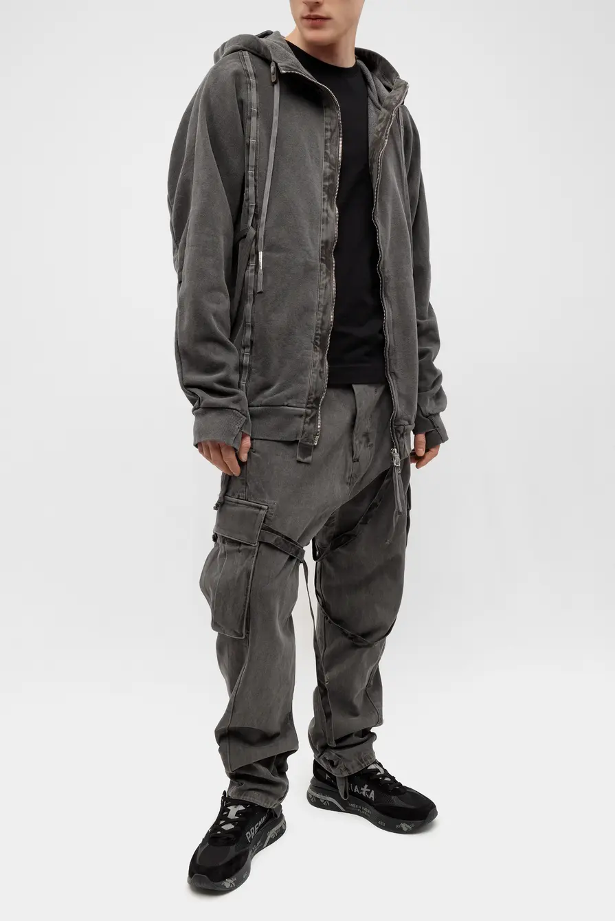 Куртка Boris Bidjan Saberi zipper5 fpf00006 dark grey 9007251051