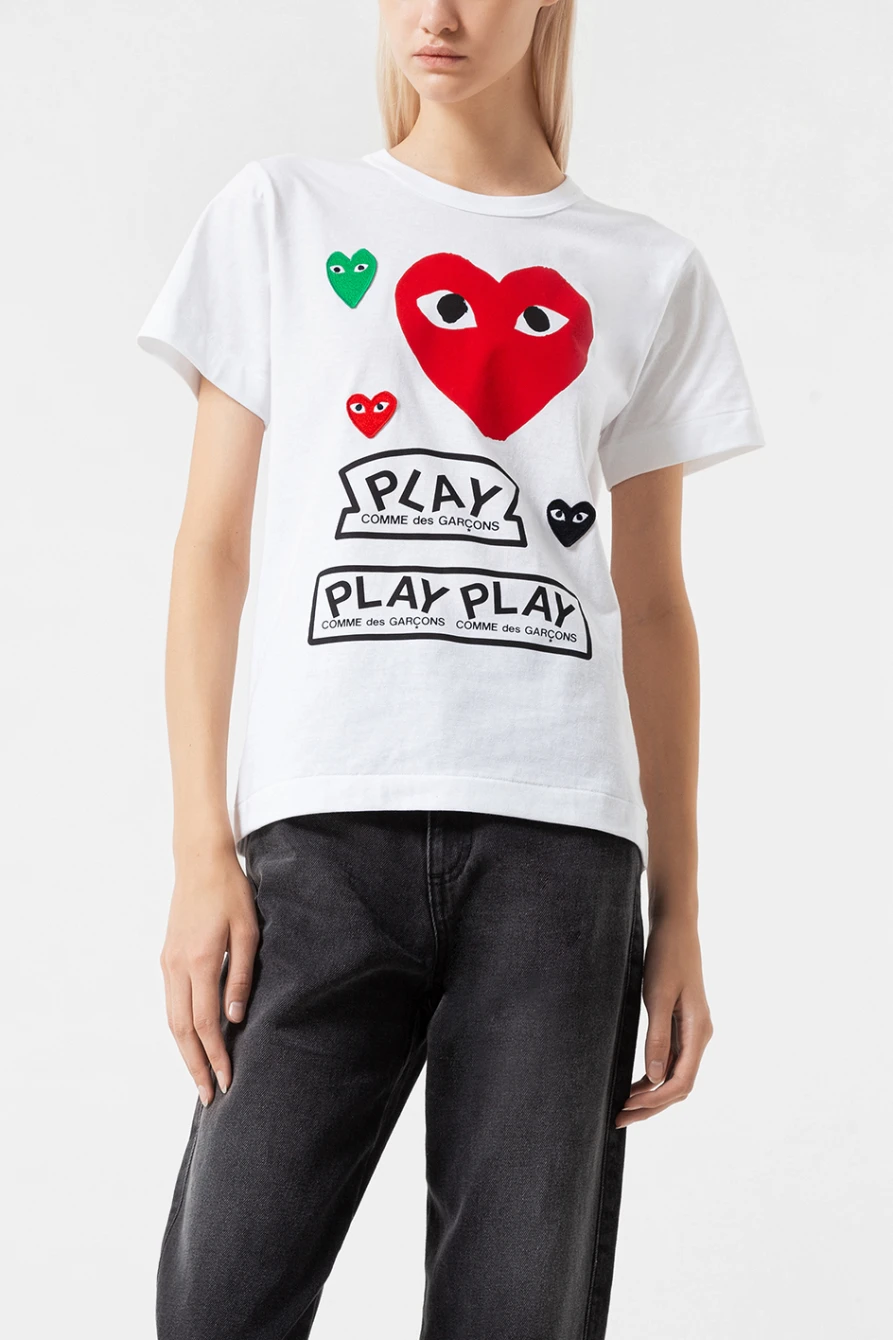 Футболка Comme des Garcons PLAY 9012212005 - купить в Москве за