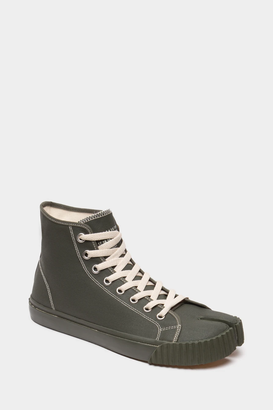 Кеды Maison Margiela tabi high top dark green 9050222073 - купить в ...