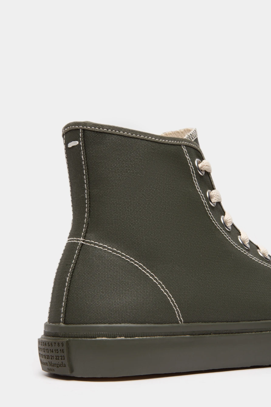 Кеды Maison Margiela tabi high top dark green 9050222073 - купить в ...