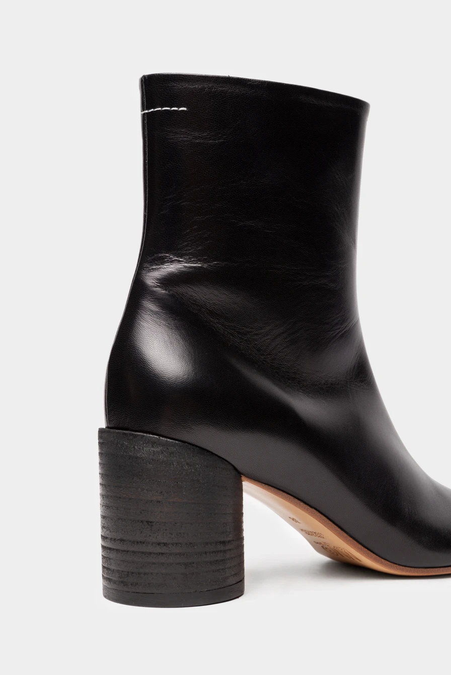 Ботильоны MM6 Maison Margiela anatomic ankle boots black