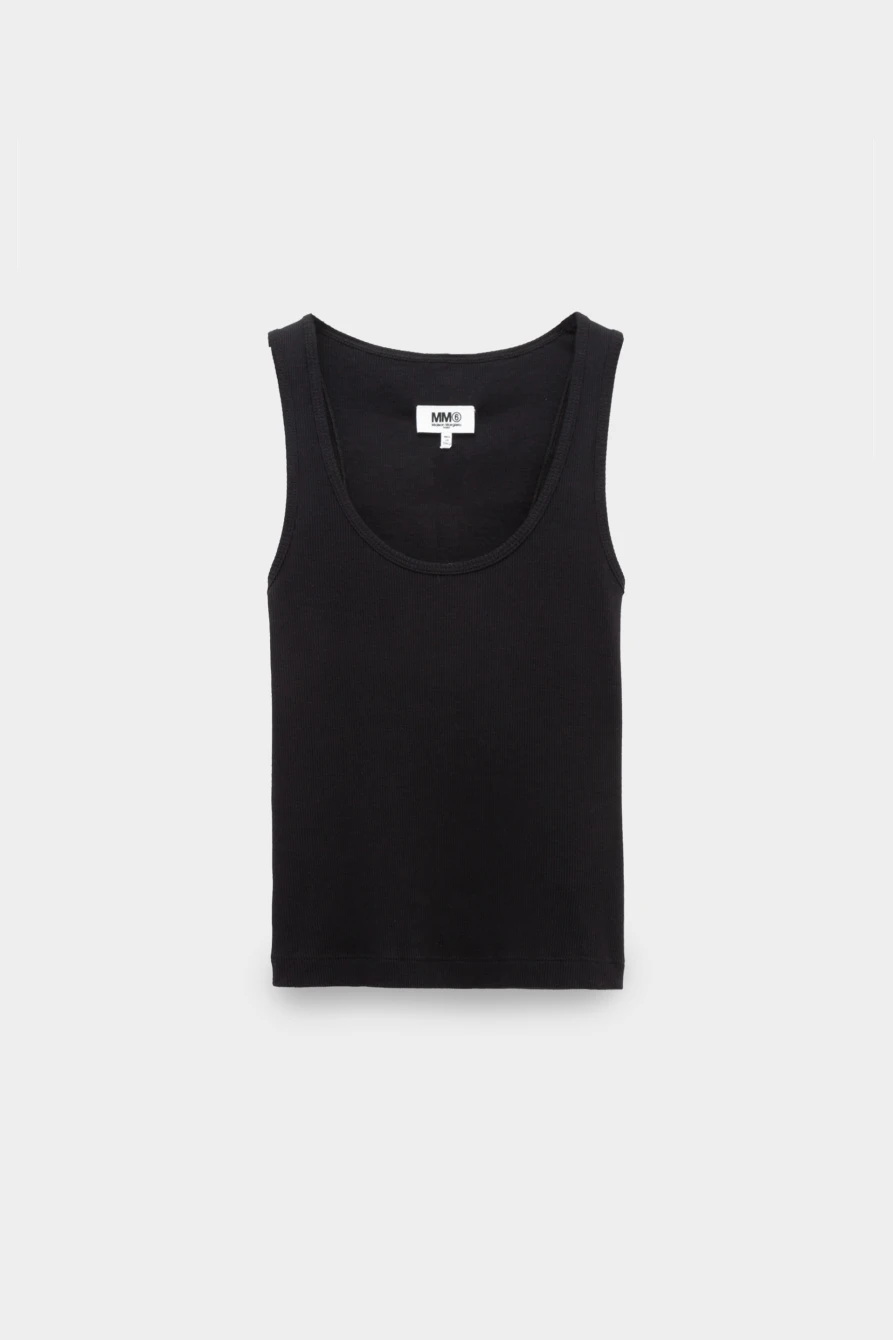 Топ MM6 Maison Margiela tank top black 9050231286 - купить в