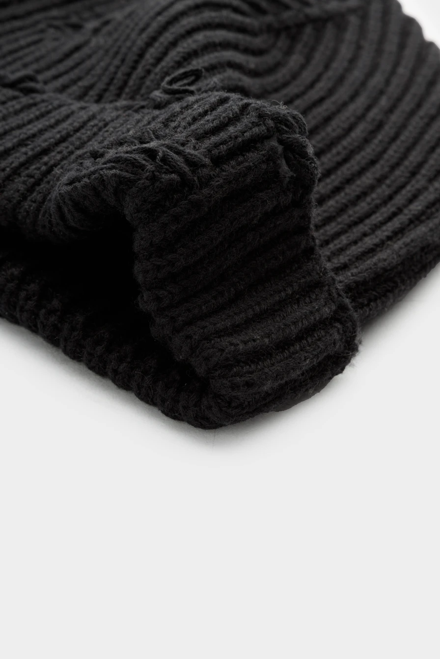 Шапка MM6 Maison Margiela beanie black 9050232132 - купить в