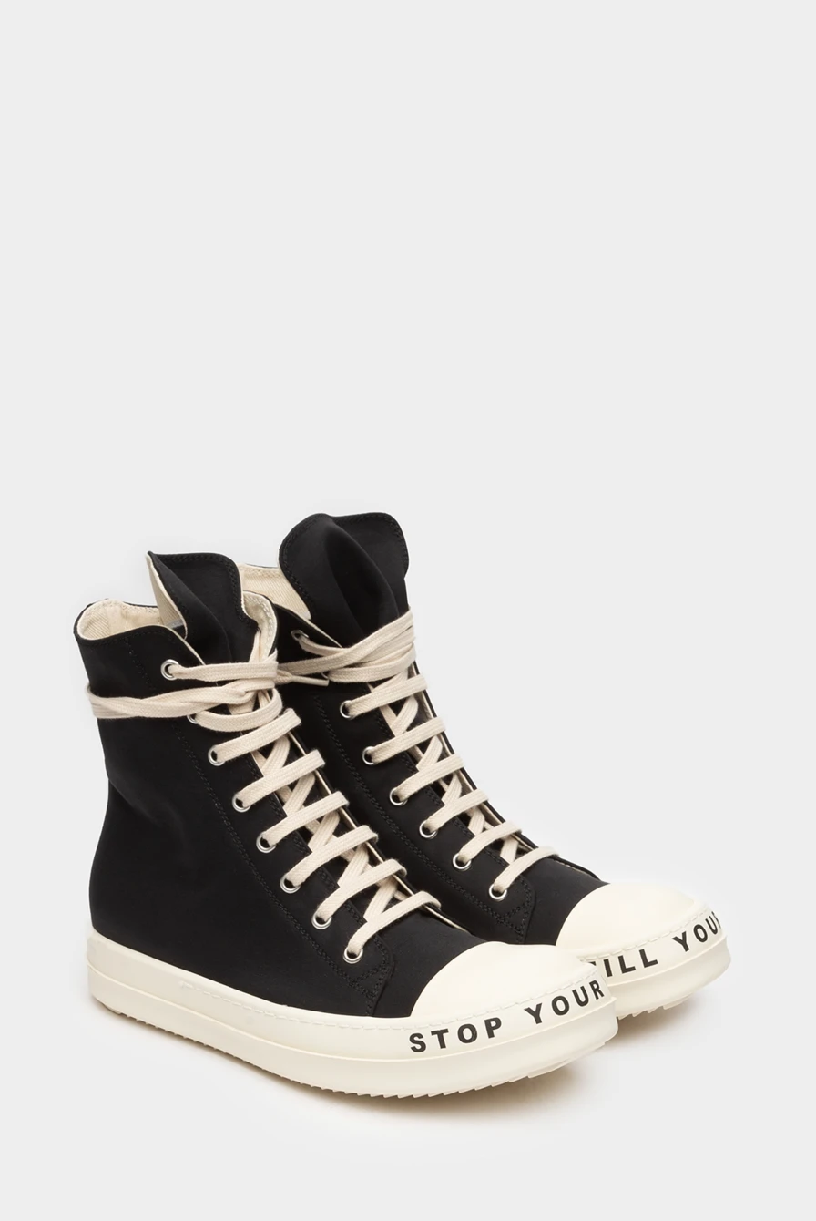 Кеды Rick Owens sneaks black/milk 9073231104 - купить в Москве за 46890 ...