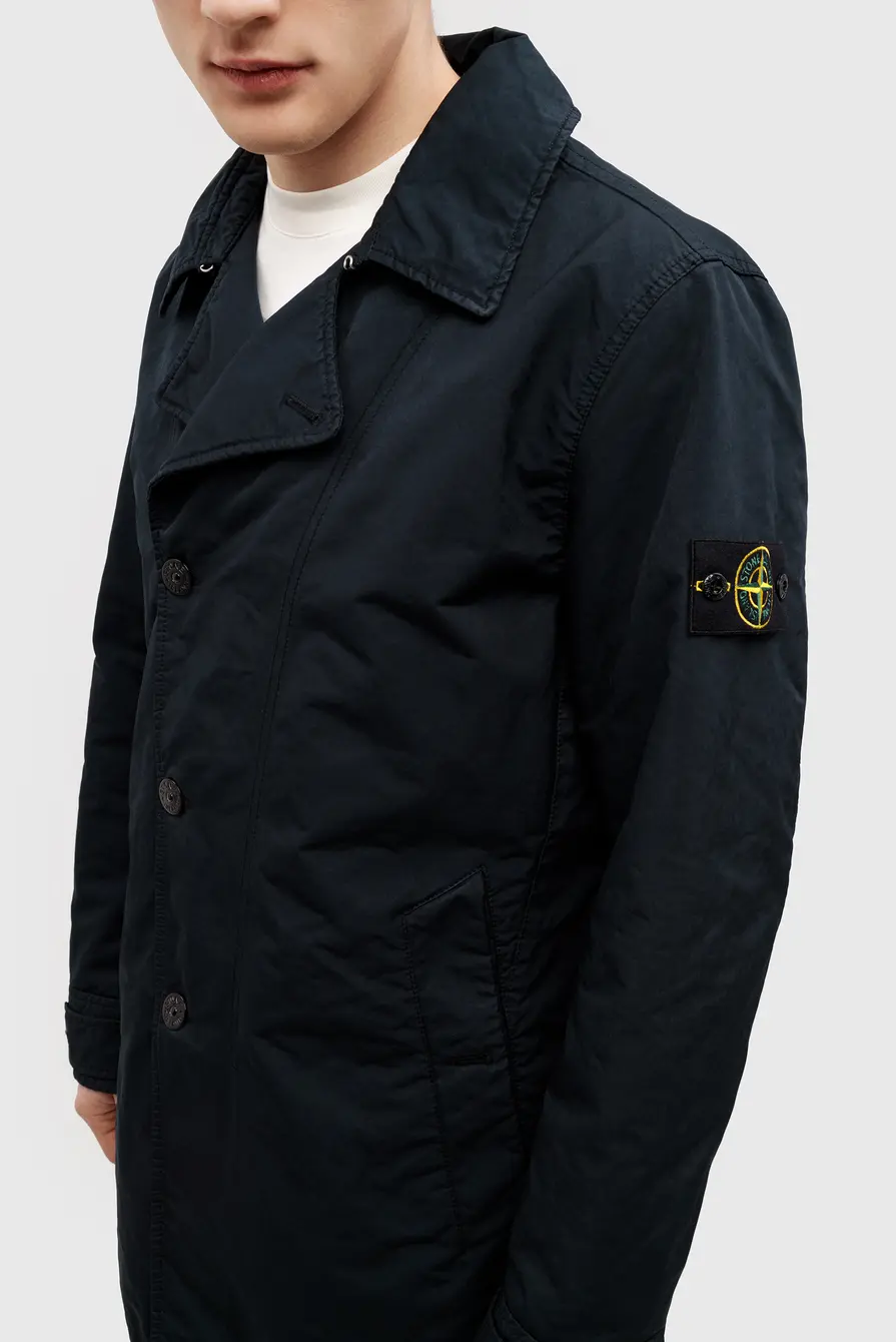 Тренч Stone Island giaccone navy blue 9083242063 - купить в Москве