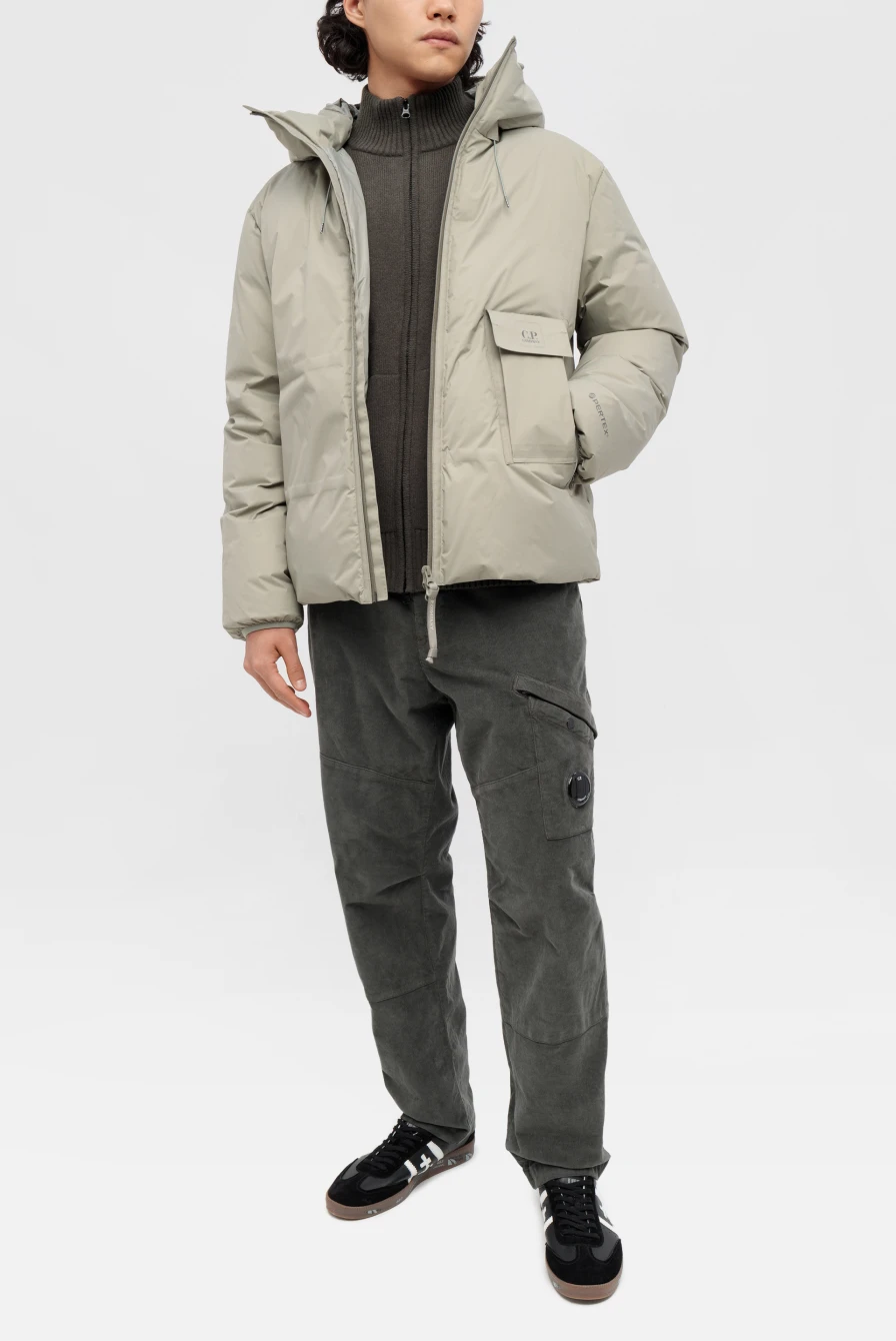 Пуховик C.P. Company metropolis series baffled hooded down jacket