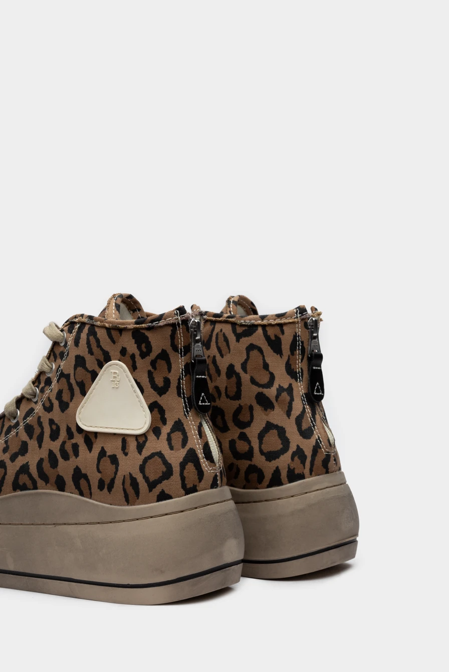 Кеды R13 kurt sneaker herringbone leopard 9153231003 - купить в