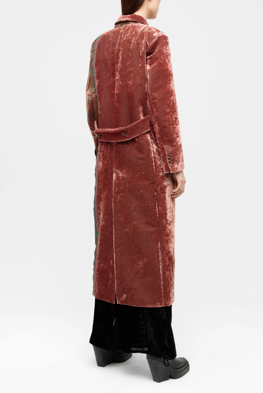 Пальто Uma Wang callie coat tan/black/red 9364231090 - купить в
