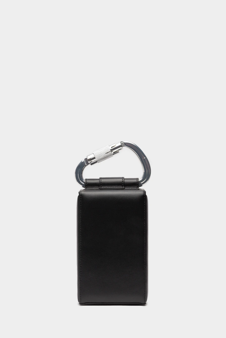 Сумка HELIOT EMIL leather carabiner phone sling black 9766231038
