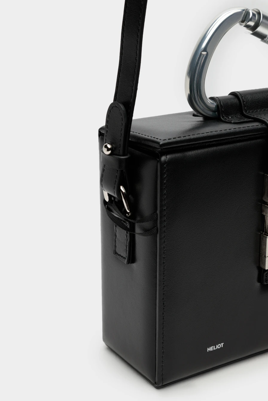 Сумка Heliot Emil leather carabiner box bag black 9766232038