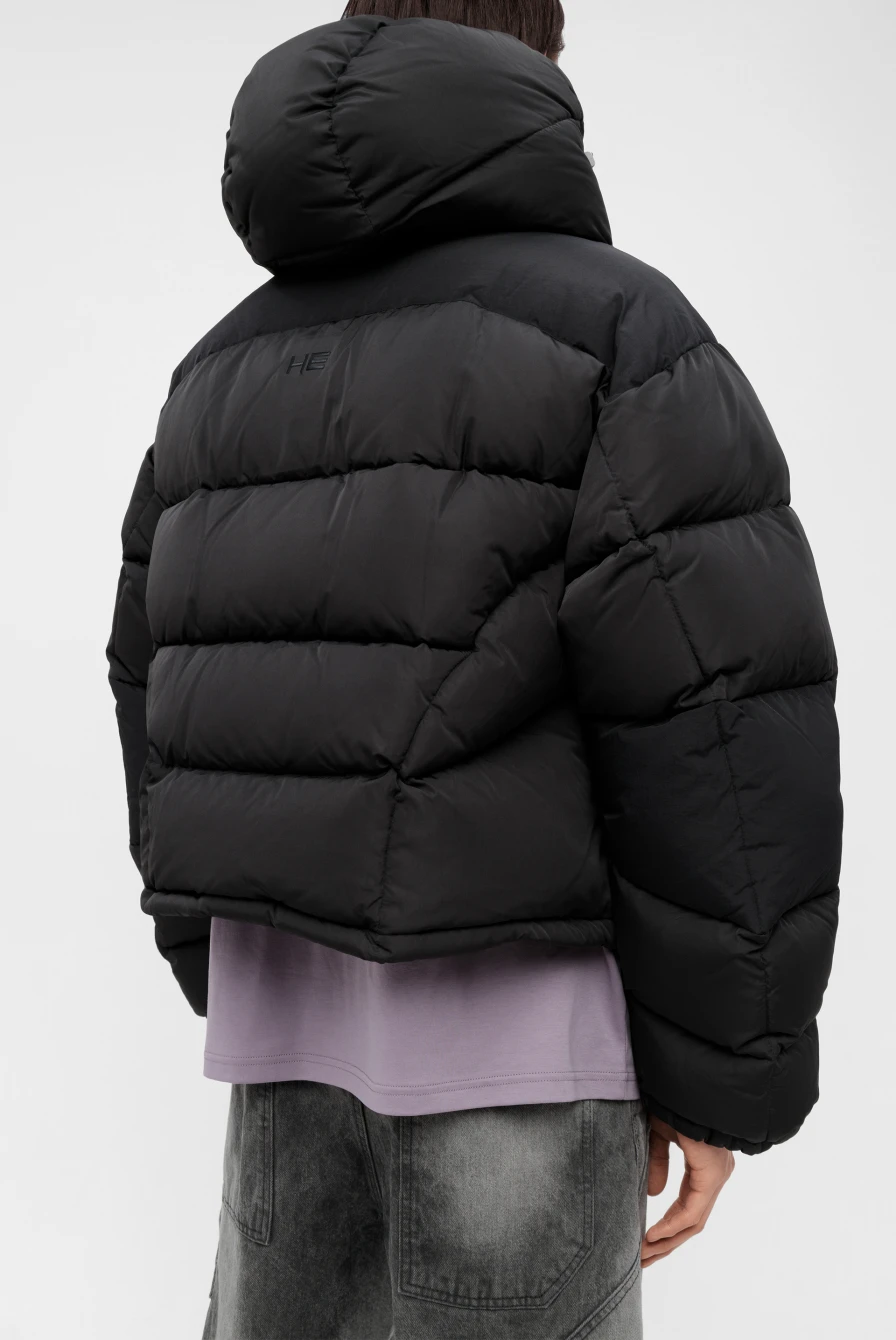 Heliot Emil abstract down puffer black 9766232055 54990 Leform