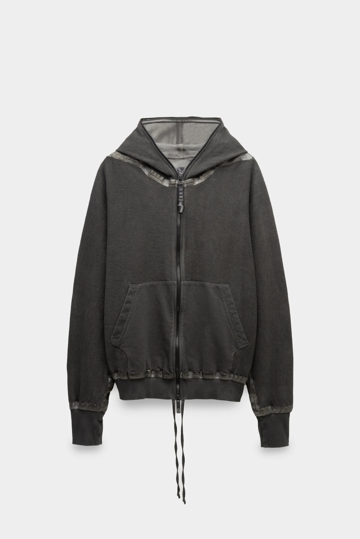 Hoodie Slimカットトップス Худи Isaac Sellam zippyhood bandé sponge plomb coldye 9038231026