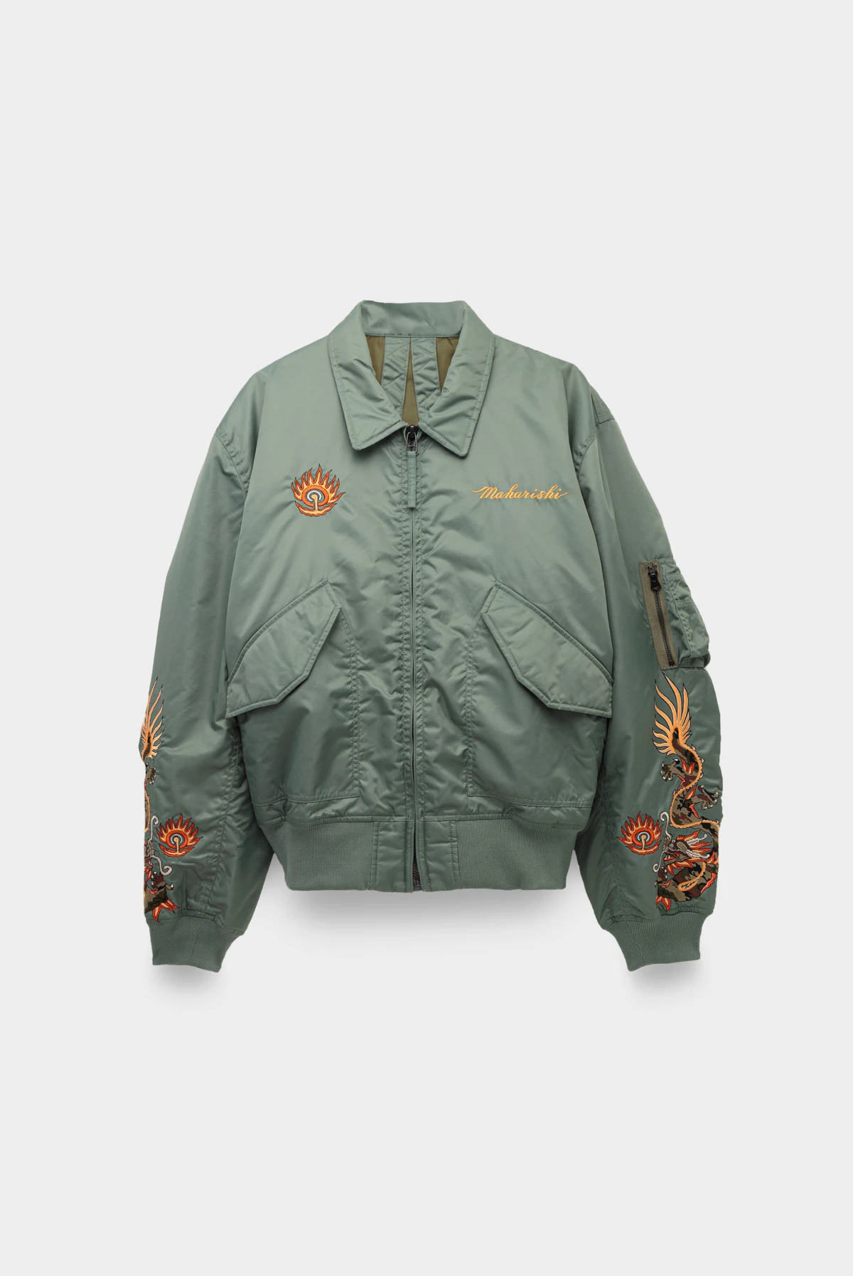 Бомбер Maharishi 5059 dragon cwu-45 flight jacket sage 9109241030
