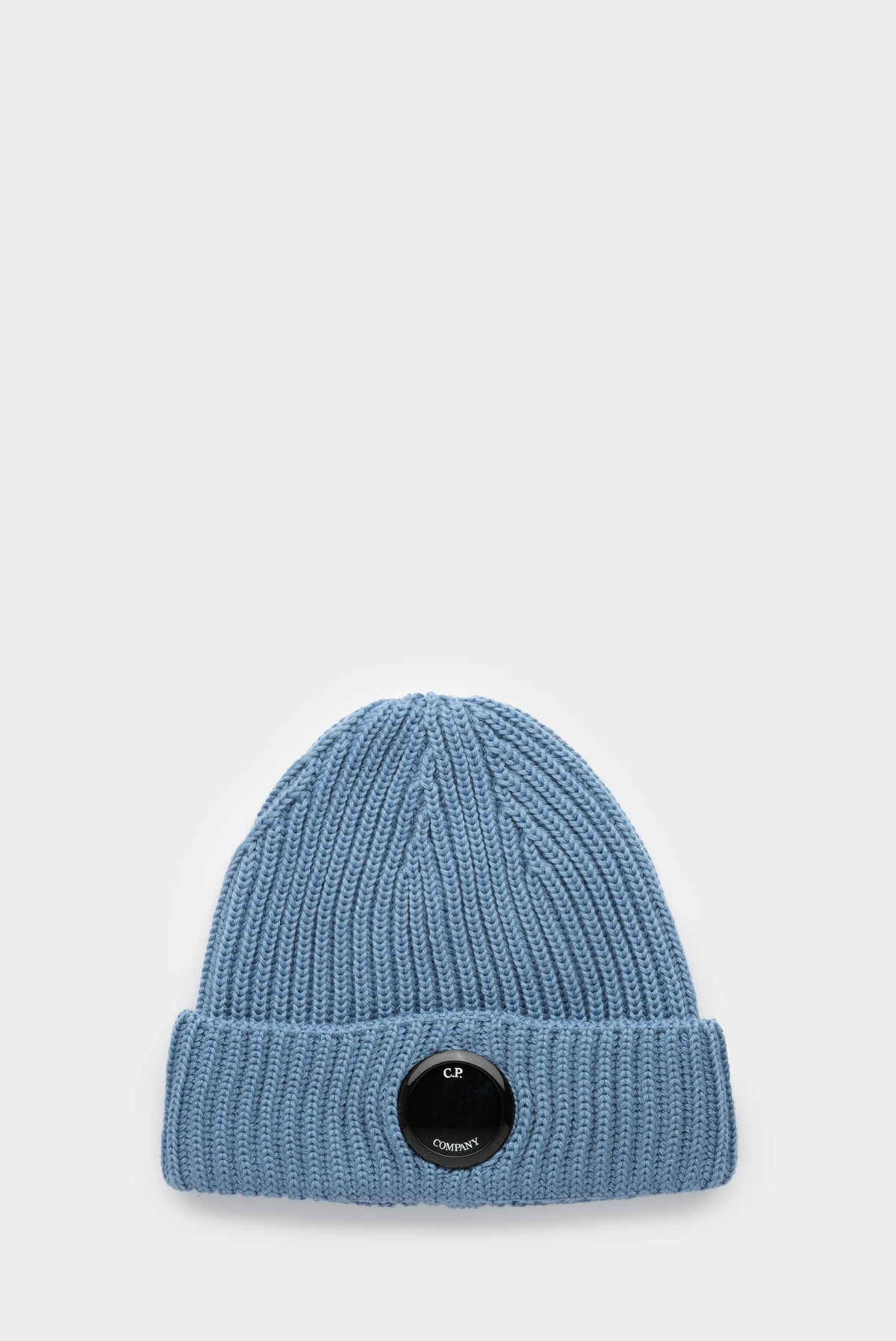 Шапка C.P. Company extrafine merino wool lens beanie riviera