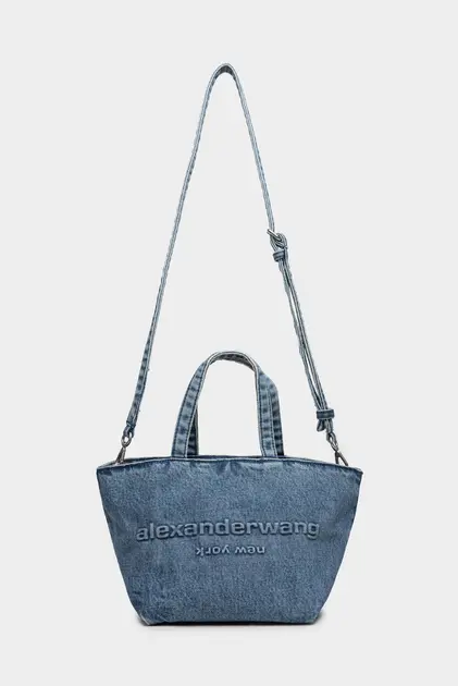 Сумка Alexander Wang punch small tote w/ strap vintagemediumindigo
