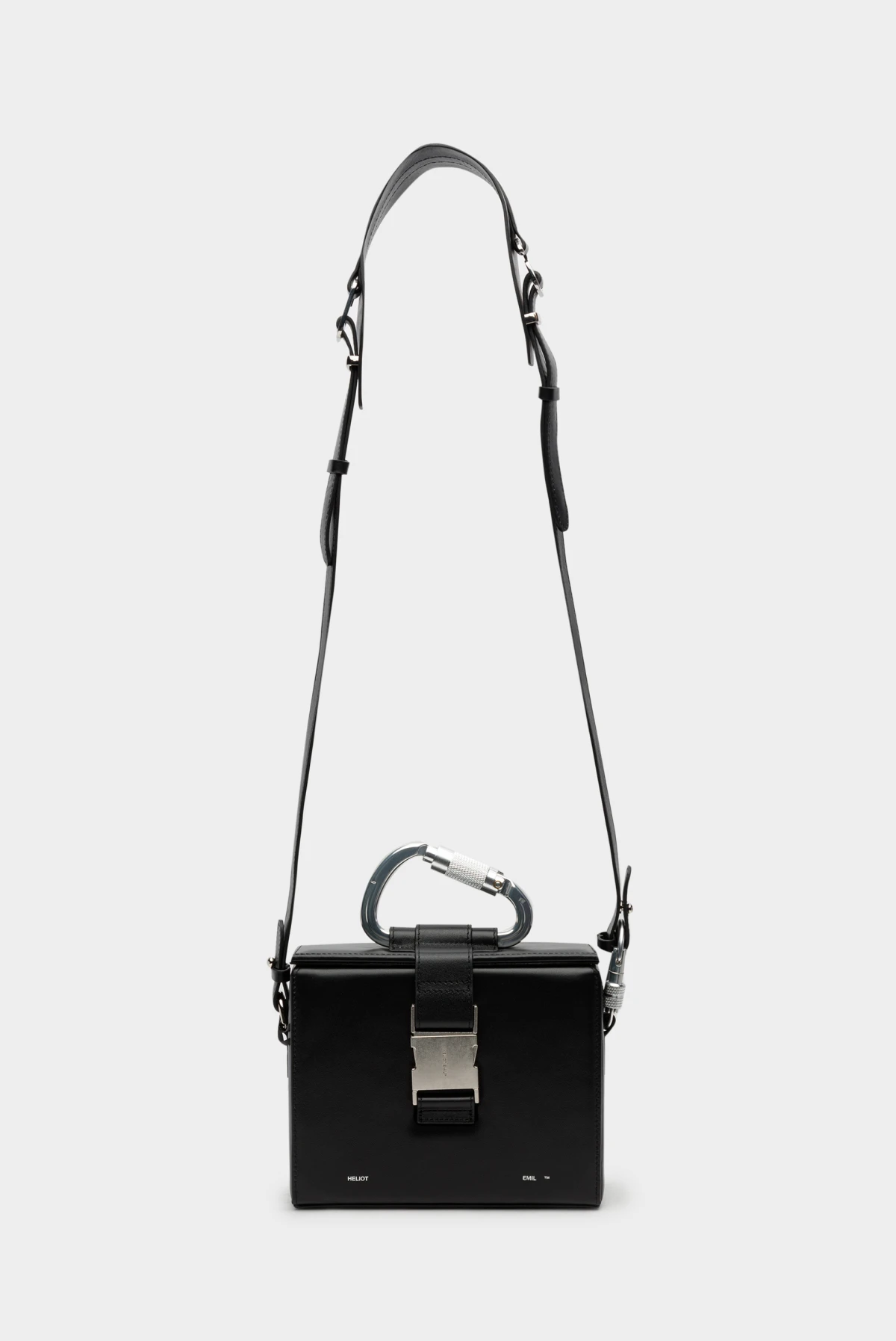 Сумка Heliot Emil leather carabiner box bag black 9766232038