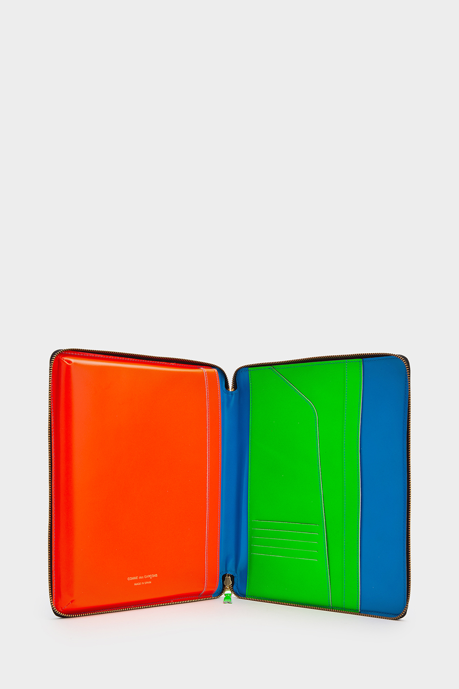 Comme des garcons store wallet neon