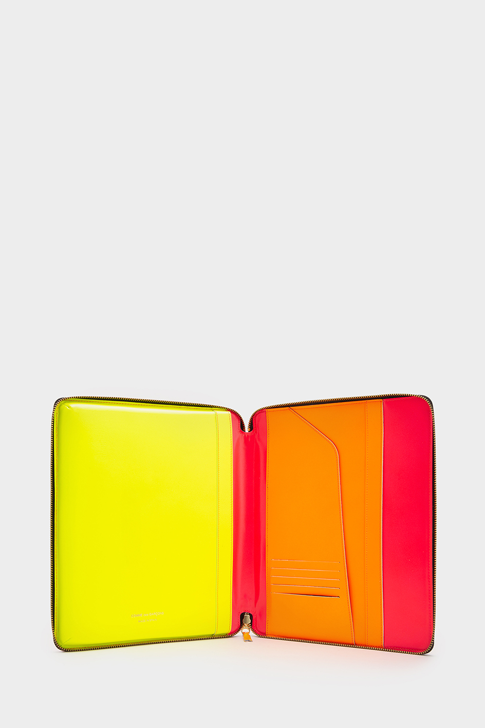 Comme des cheap garcons wallet fluo