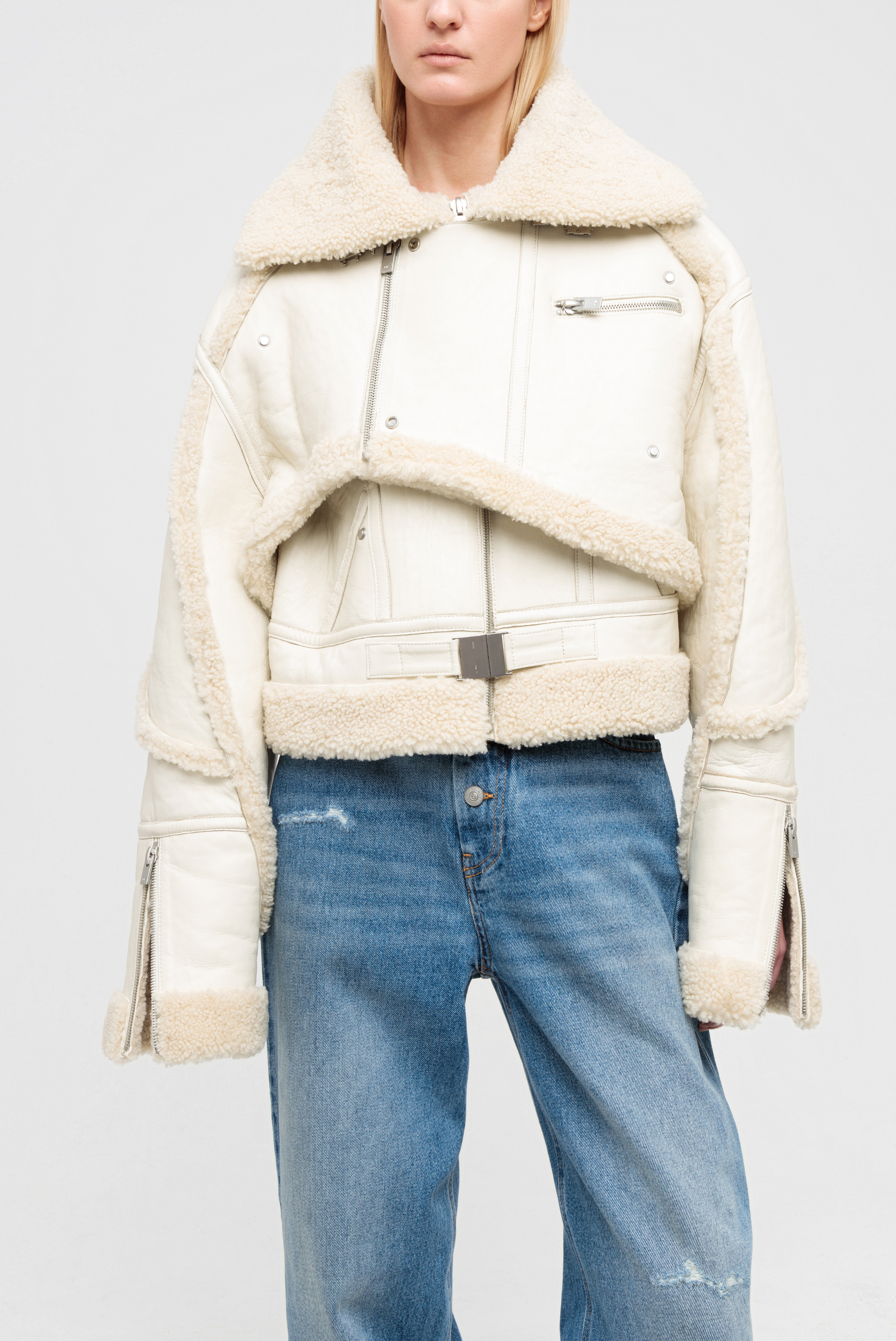 Heliot emil outlet shearling jacket